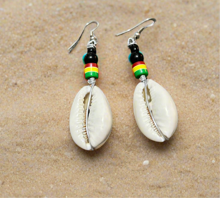 Cowrie Earrings - Large