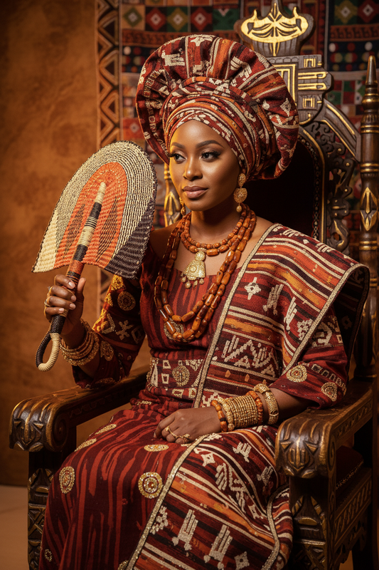 The Weaver's Arc, Handwoven Bolgatanga Hand Fan, Made in Ghana