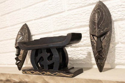 Gye Nyame Kinara, Authentic African Kwanzaa Centrepiece