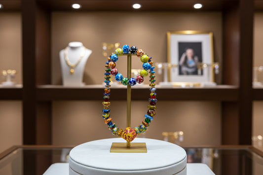 Accra Sunset Krobo Necklace and Bracelet Set