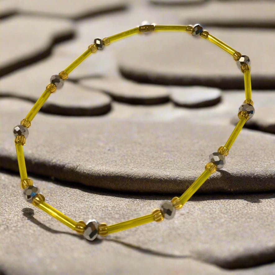 Ghana Anklet Yellow Gold 10.5