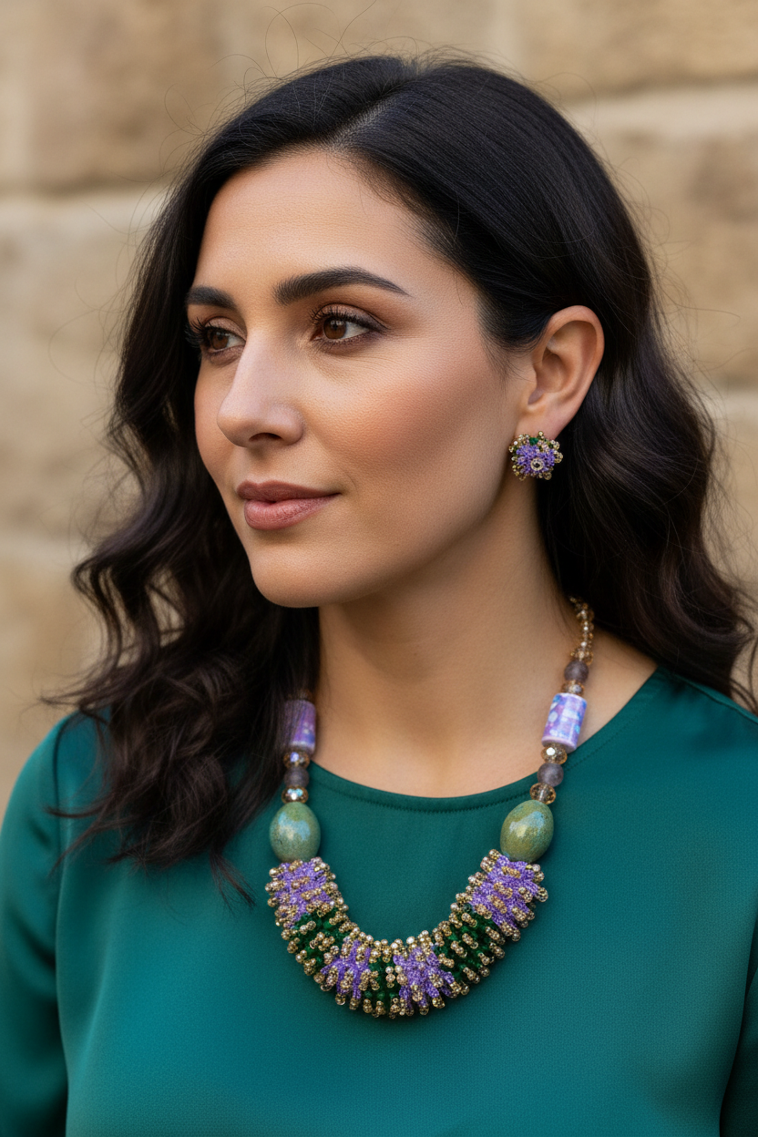 Le Fil du Conteur | Bracelet Collier Boucles d'oreilles