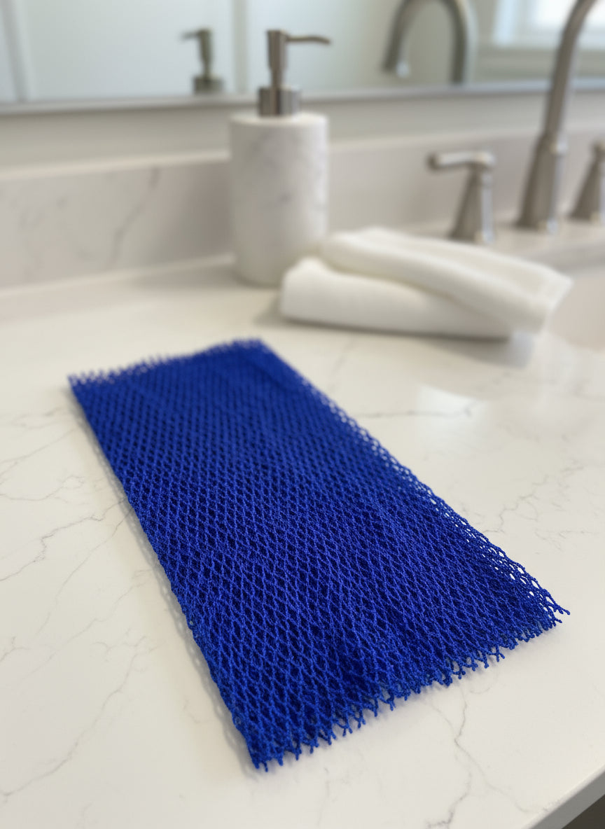 Medium Handcrafted Exfoliating Bath Sponge from Ghana