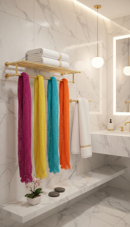 Petite éponge de bain artisanale du Ghana