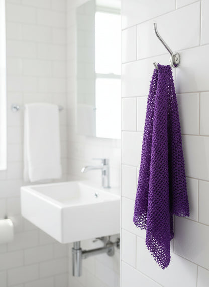 Petite éponge de bain artisanale du Ghana