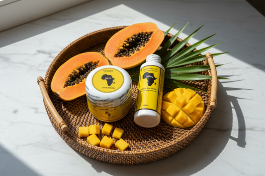 Ghana Glow Duo | Mango Papaya Shea Butter & Shea Oil